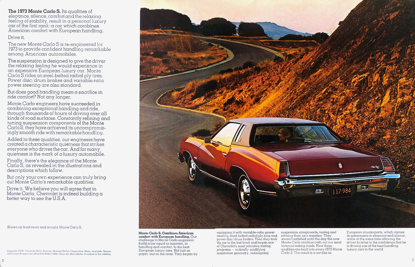 1973 Chevrolet Monte Carlo Brochure Page 7